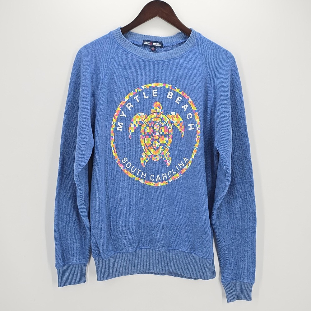 Men Sweater Medium Myrtle‎ Beach Turtle Crewneck Fall Ocean Vacation Everyday